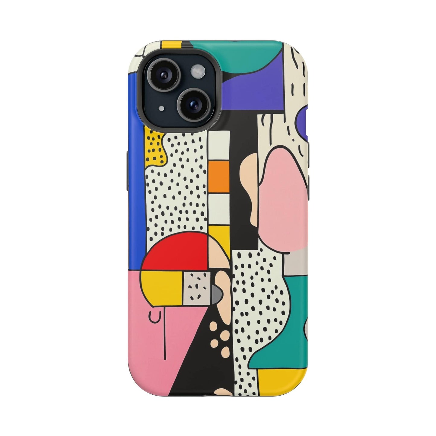 Phone Case iPhone 15 Abstract Patchwork