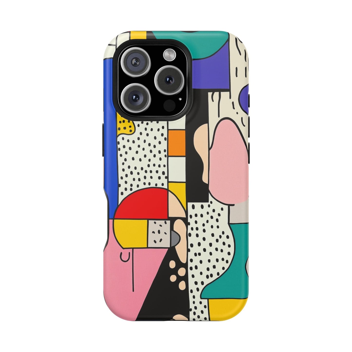 Phone Case iPhone 16 Pro Abstract Patchwork