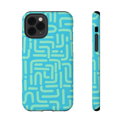 Phone Case iPhone 11 Pro Aqua Circuit