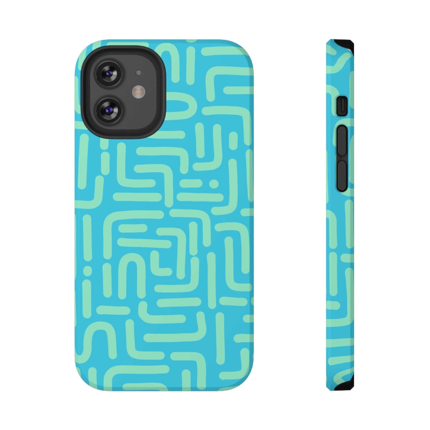 Phone Case iPhone 12 Pro Aqua Circuit