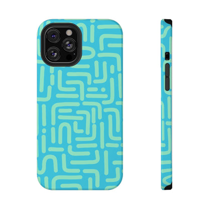 Phone Case iPhone 12 Pro Max Aqua Circuit