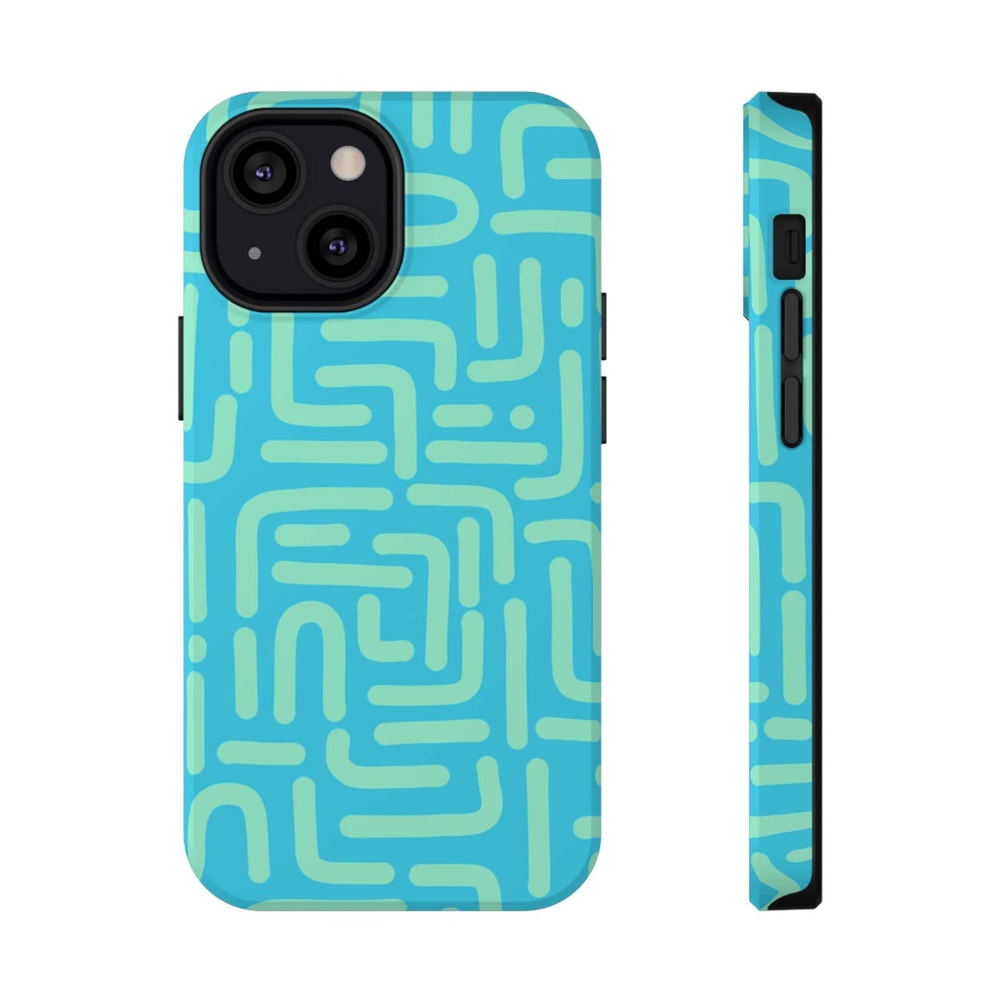 Phone Case iPhone 13 Mini Aqua Circuit