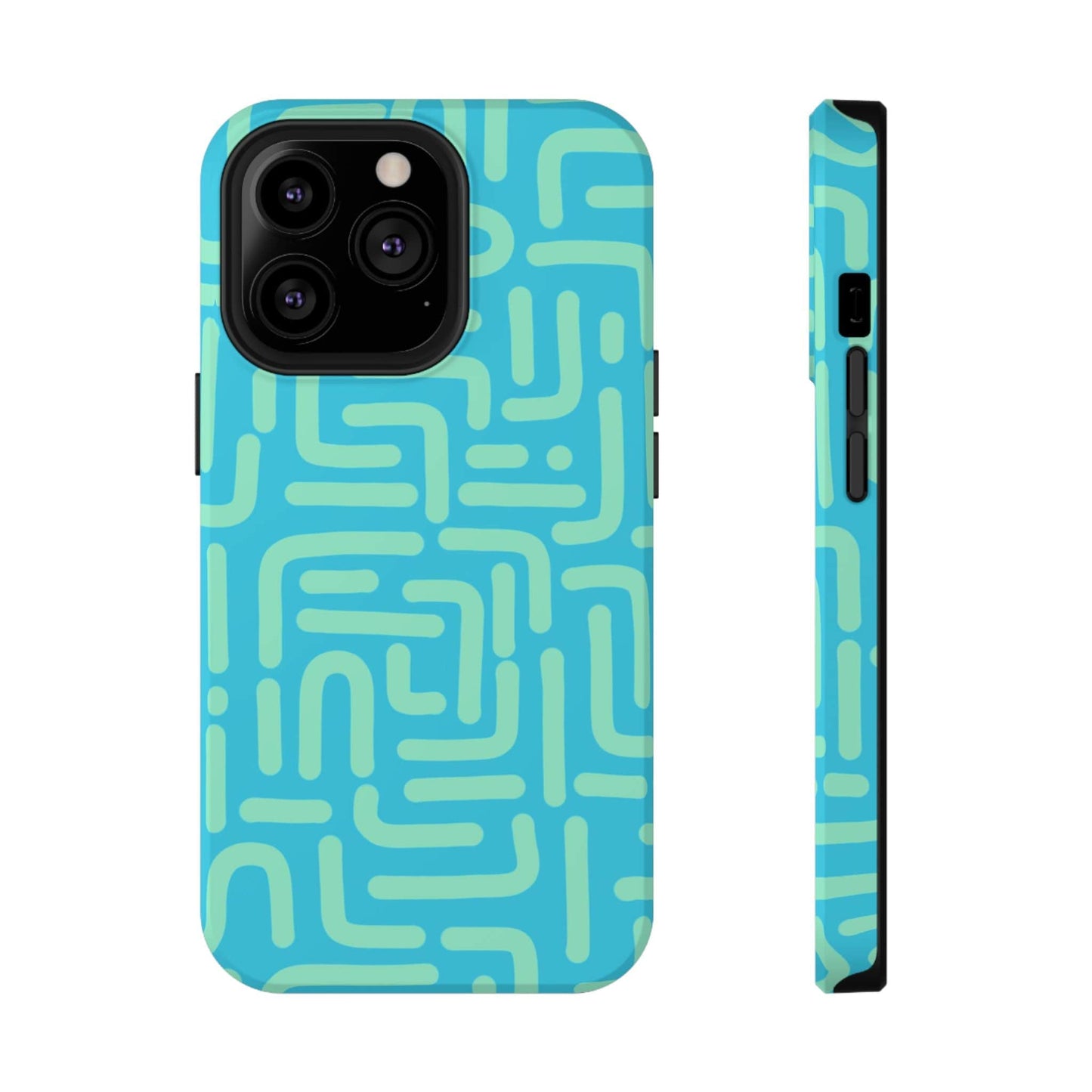 Phone Case iPhone 13 Pro Aqua Circuit