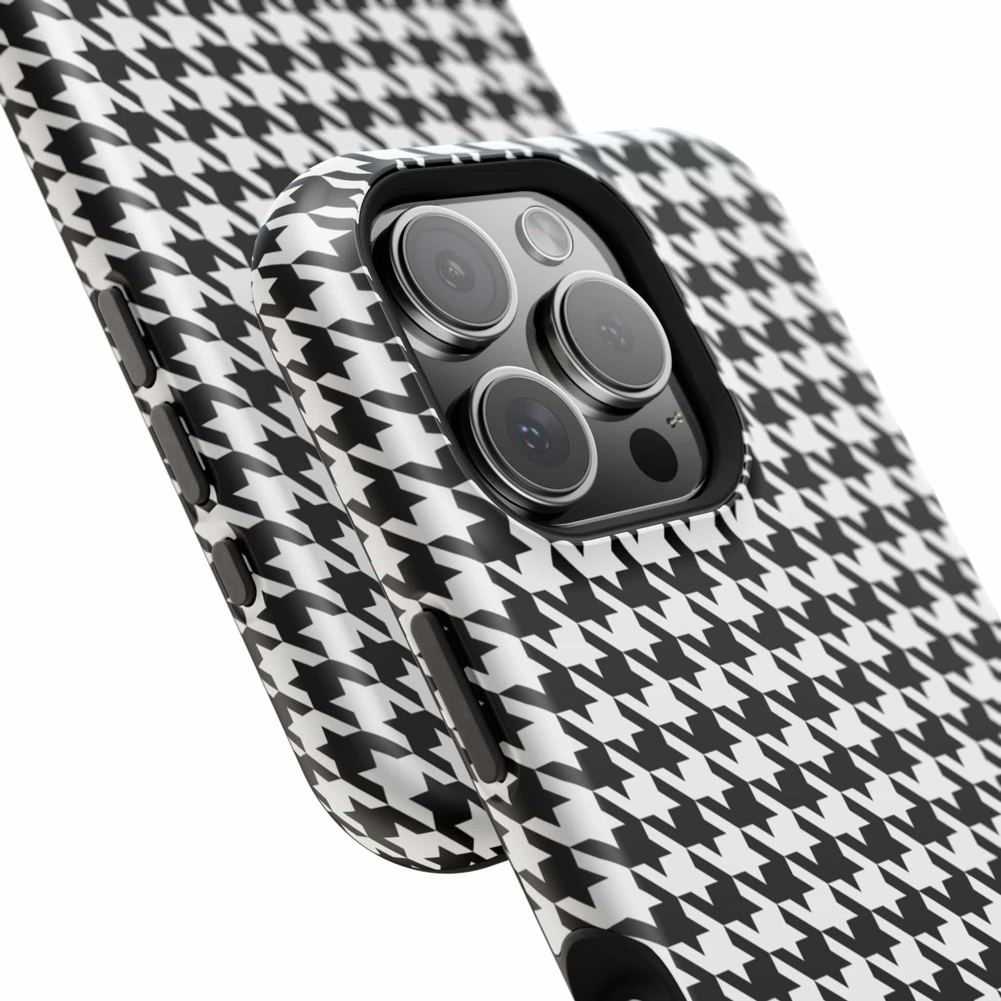 Phone Case B&W Houndtooth