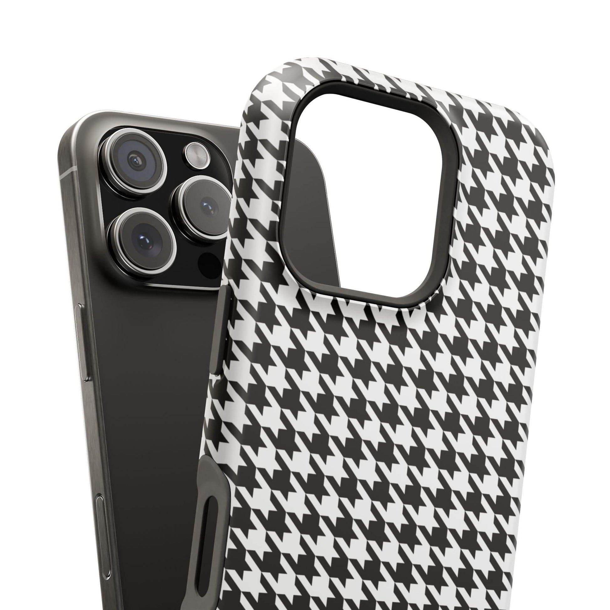 Phone Case B&W Houndtooth