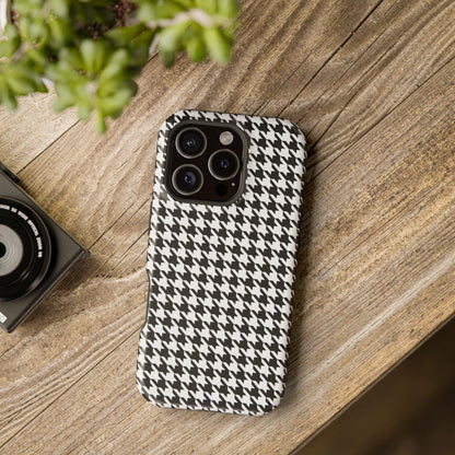 Phone Case B&W Houndtooth