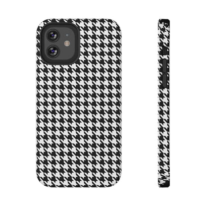 Phone Case iPhone 12 Mini B&W Houndtooth