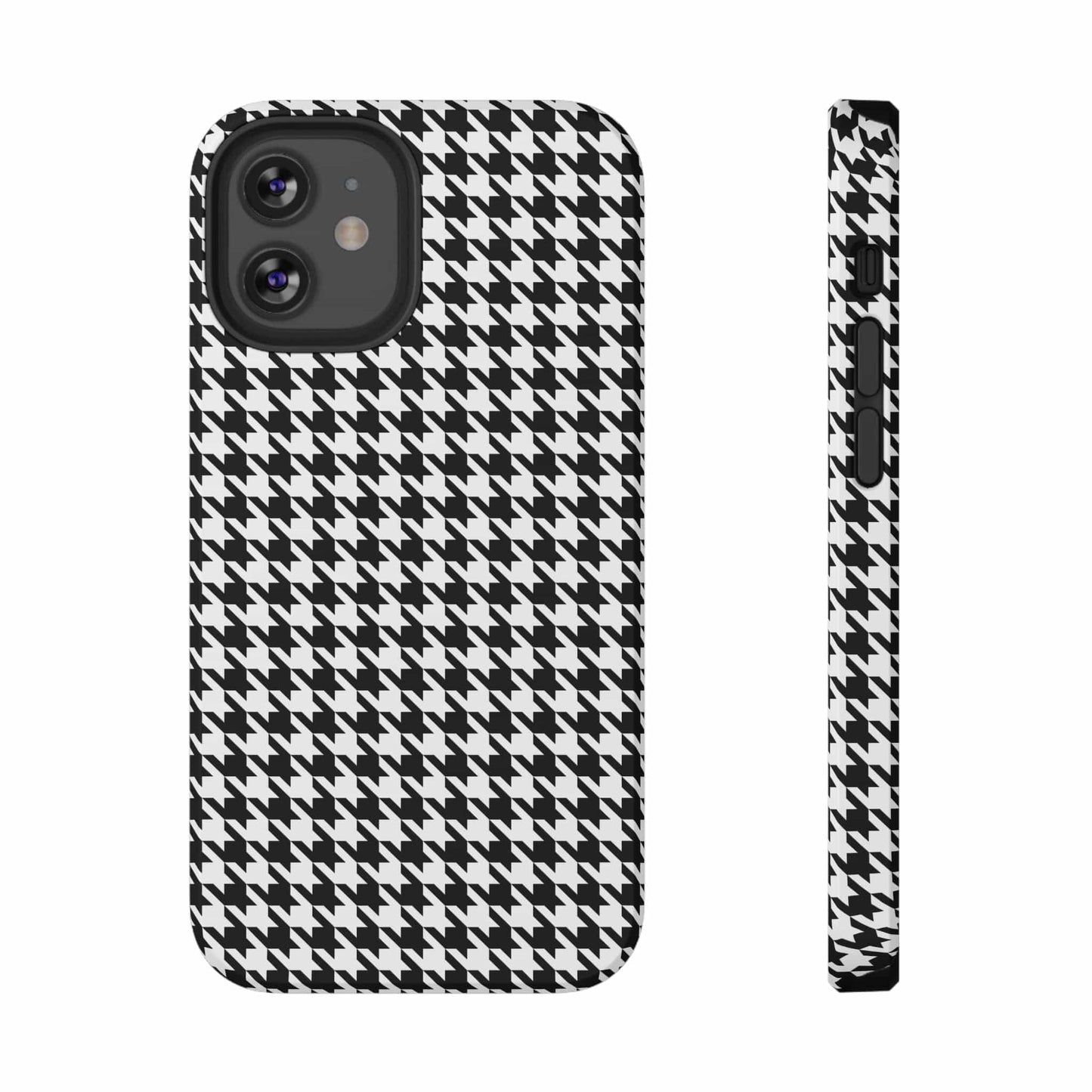 Phone Case iPhone 12 Pro B&W Houndtooth