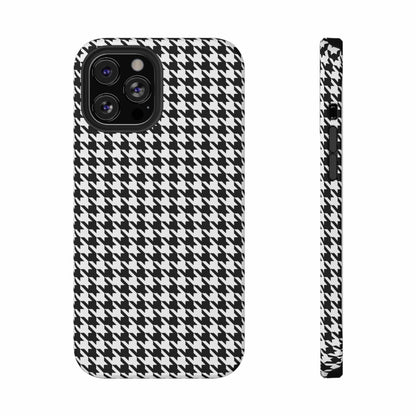 Phone Case iPhone 12 Pro Max B&W Houndtooth