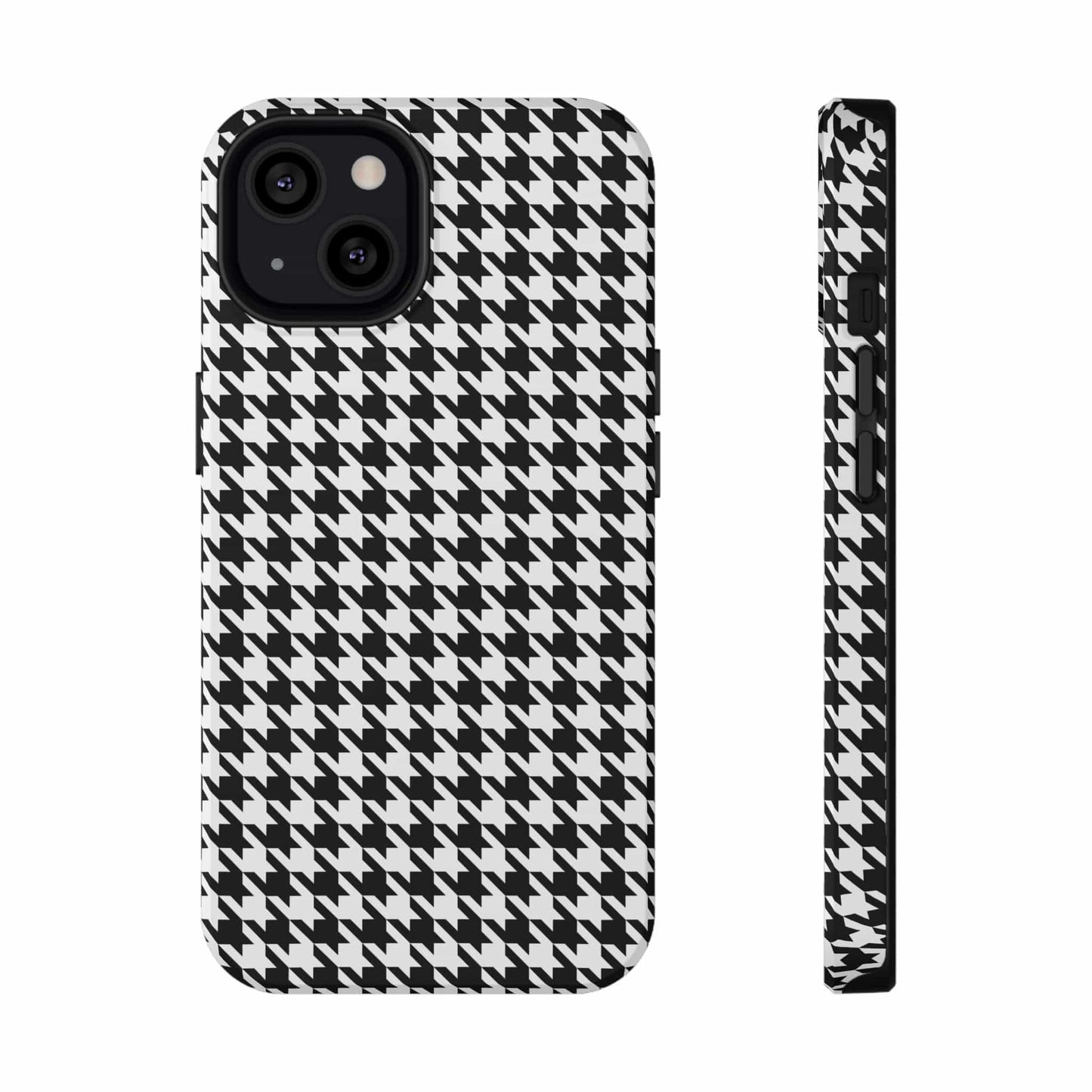 Phone Case iPhone 13 B&W Houndtooth