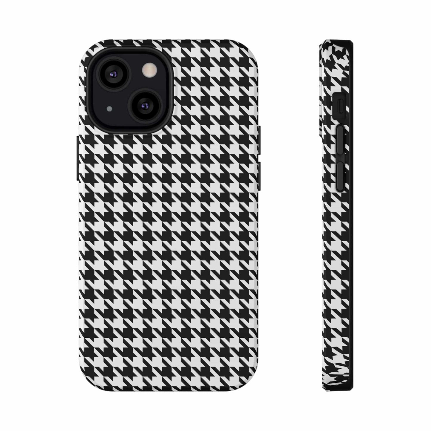 Phone Case iPhone 13 Mini B&W Houndtooth