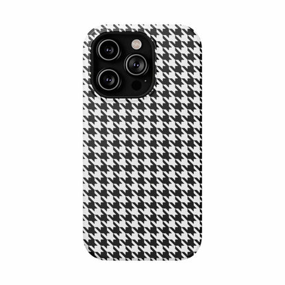 Phone Case iPhone 14 Pro B&W Houndtooth