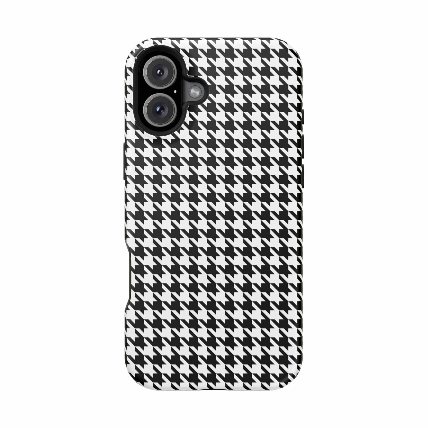 Phone Case iPhone 16 Plus B&W Houndtooth