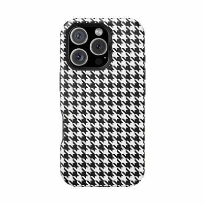 Phone Case iPhone 16 Pro B&W Houndtooth