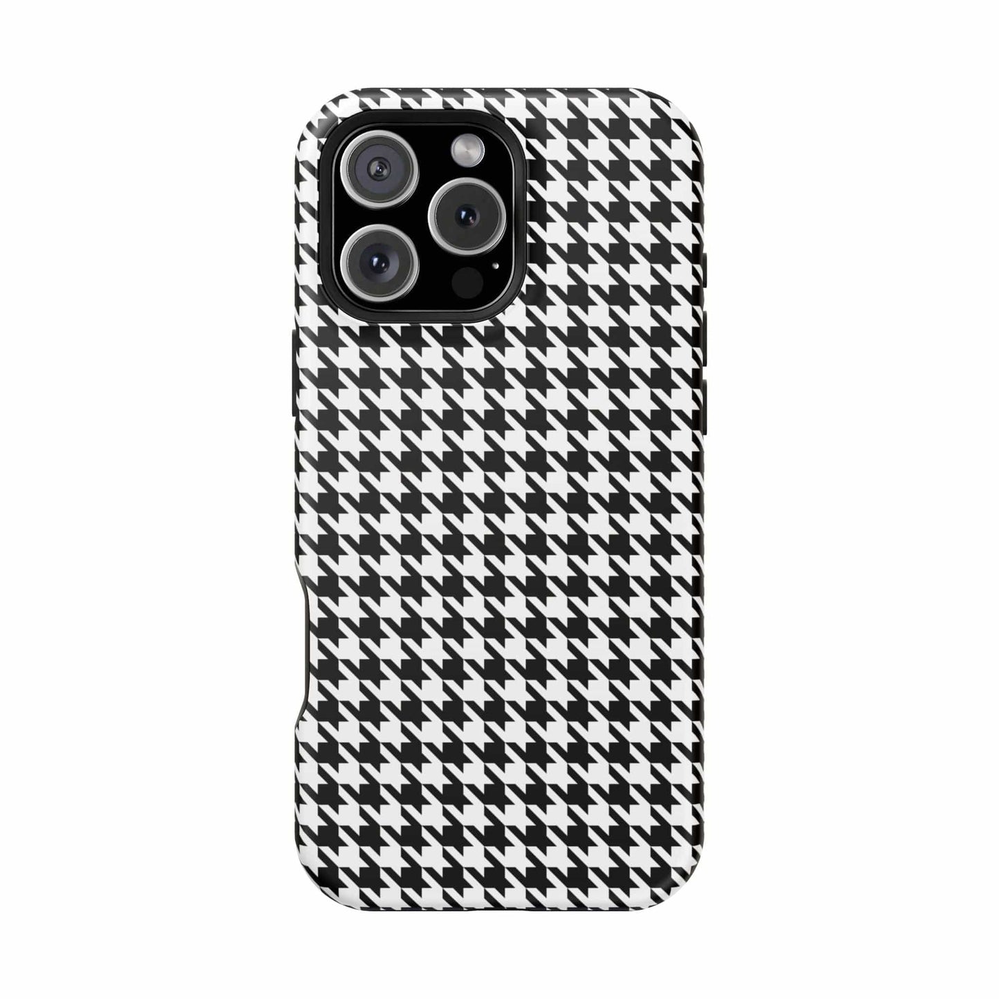 Phone Case iPhone 16 Pro Max B&W Houndtooth