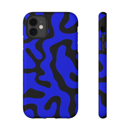 Phone Case iPhone 11 Blue Fluid