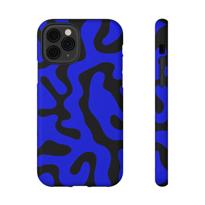 Phone Case iPhone 11 Pro Blue Fluid