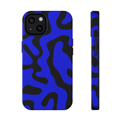 Phone Case iPhone 13 Blue Fluid