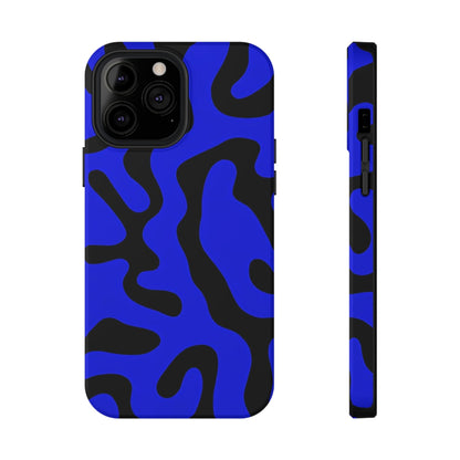 Phone Case iPhone 13 Pro Max Blue Fluid