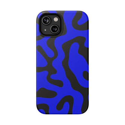 Phone Case iPhone 14 Blue Fluid