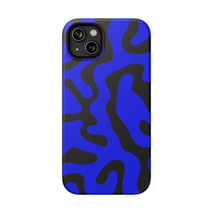 Phone Case iPhone 14 Plus Blue Fluid