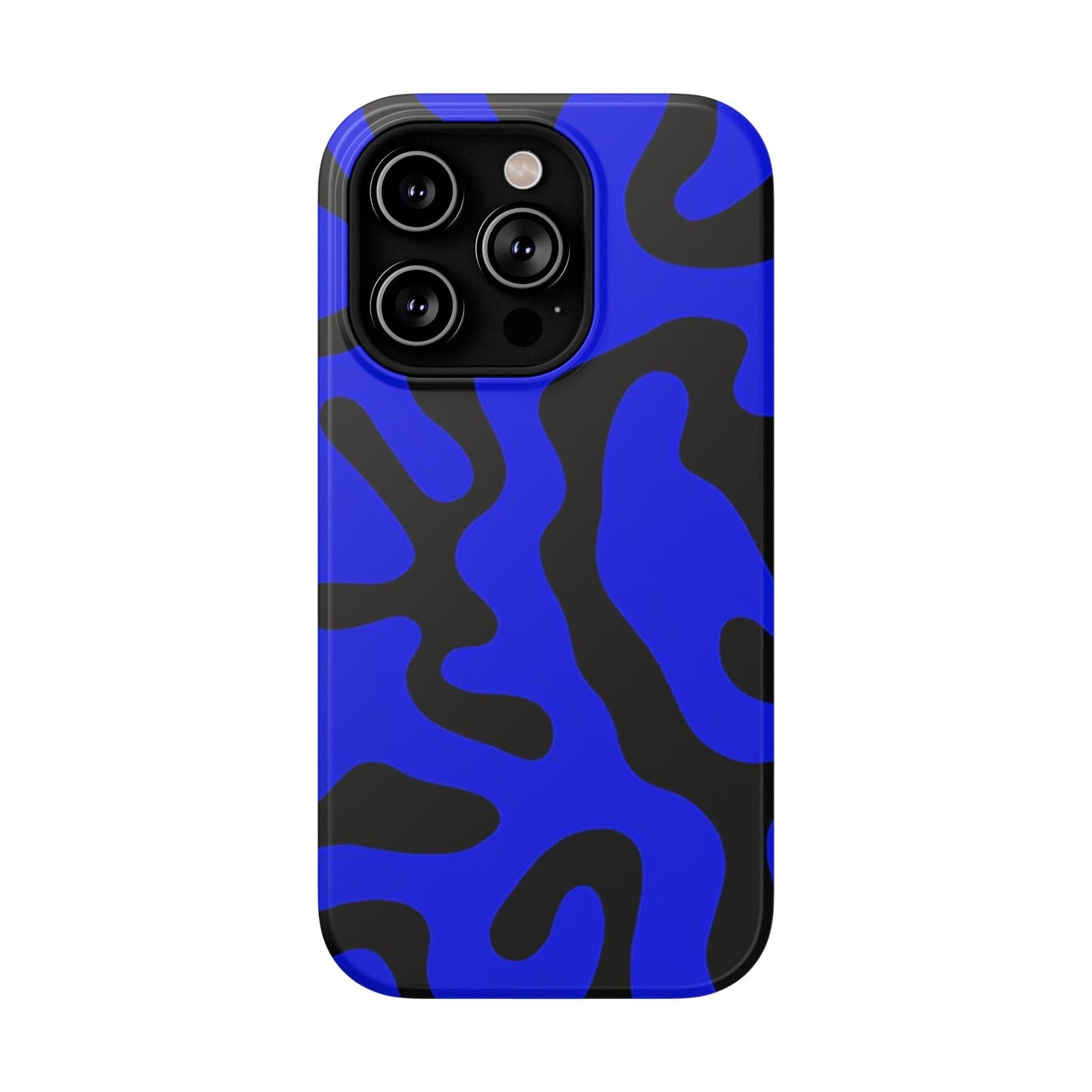 Phone Case iPhone 14 Pro Blue Fluid