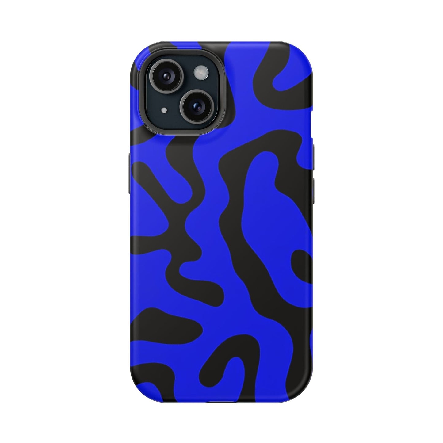 Phone Case iPhone 15 Blue Fluid