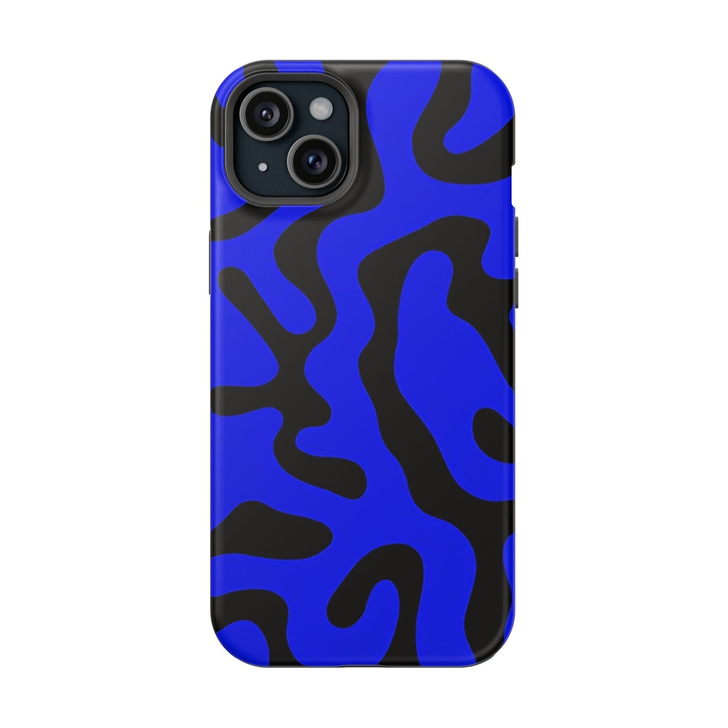 Phone Case iPhone 15 Plus Blue Fluid