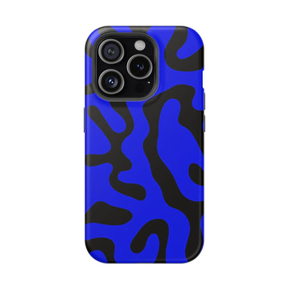 Phone Case iPhone 15 Pro Blue Fluid