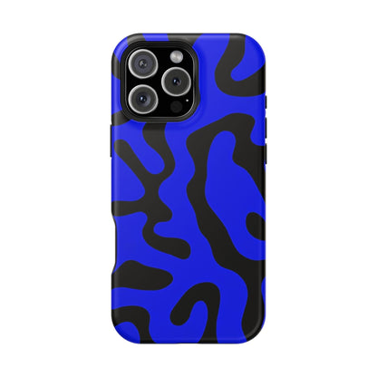 Phone Case iPhone 16 Pro Max Blue Fluid