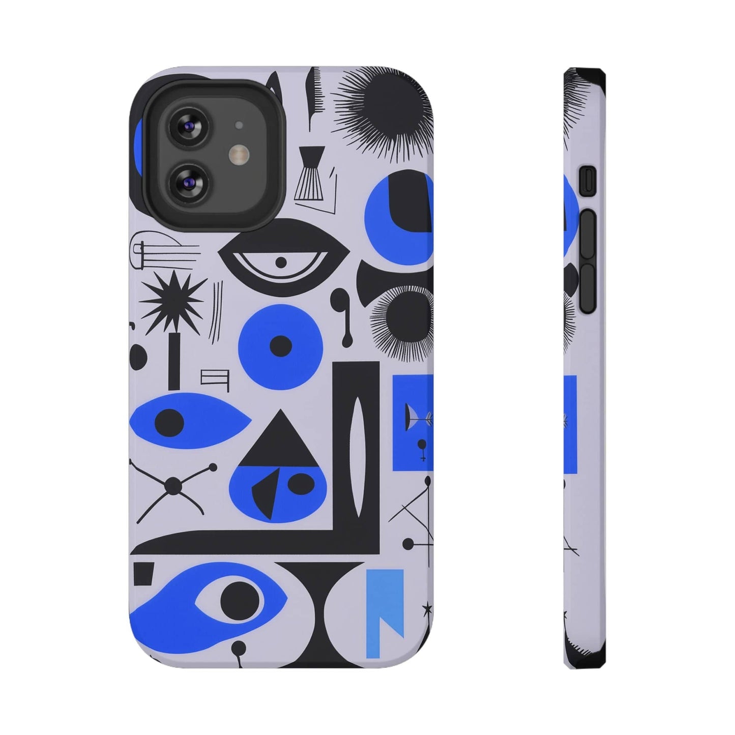 Phone Case iPhone 12 Blue Mystic Marks