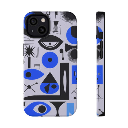 Phone Case iPhone 13 Blue Mystic Marks