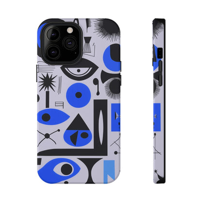 Phone Case iPhone 13 Pro Max Blue Mystic Marks