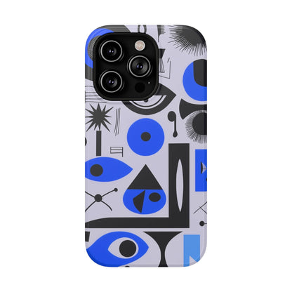 Phone Case iPhone 14 Pro Blue Mystic Marks