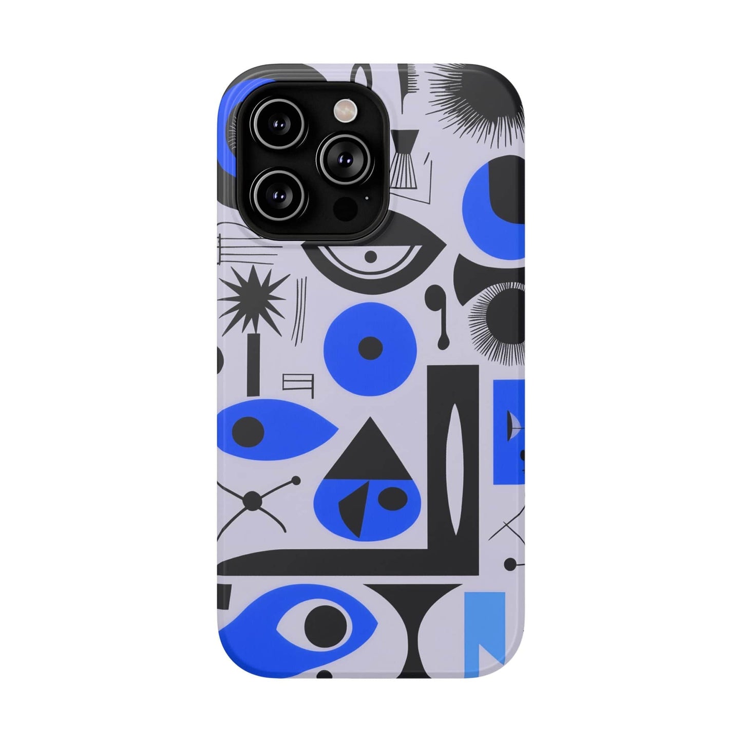 Phone Case iPhone 14 Pro Max Blue Mystic Marks