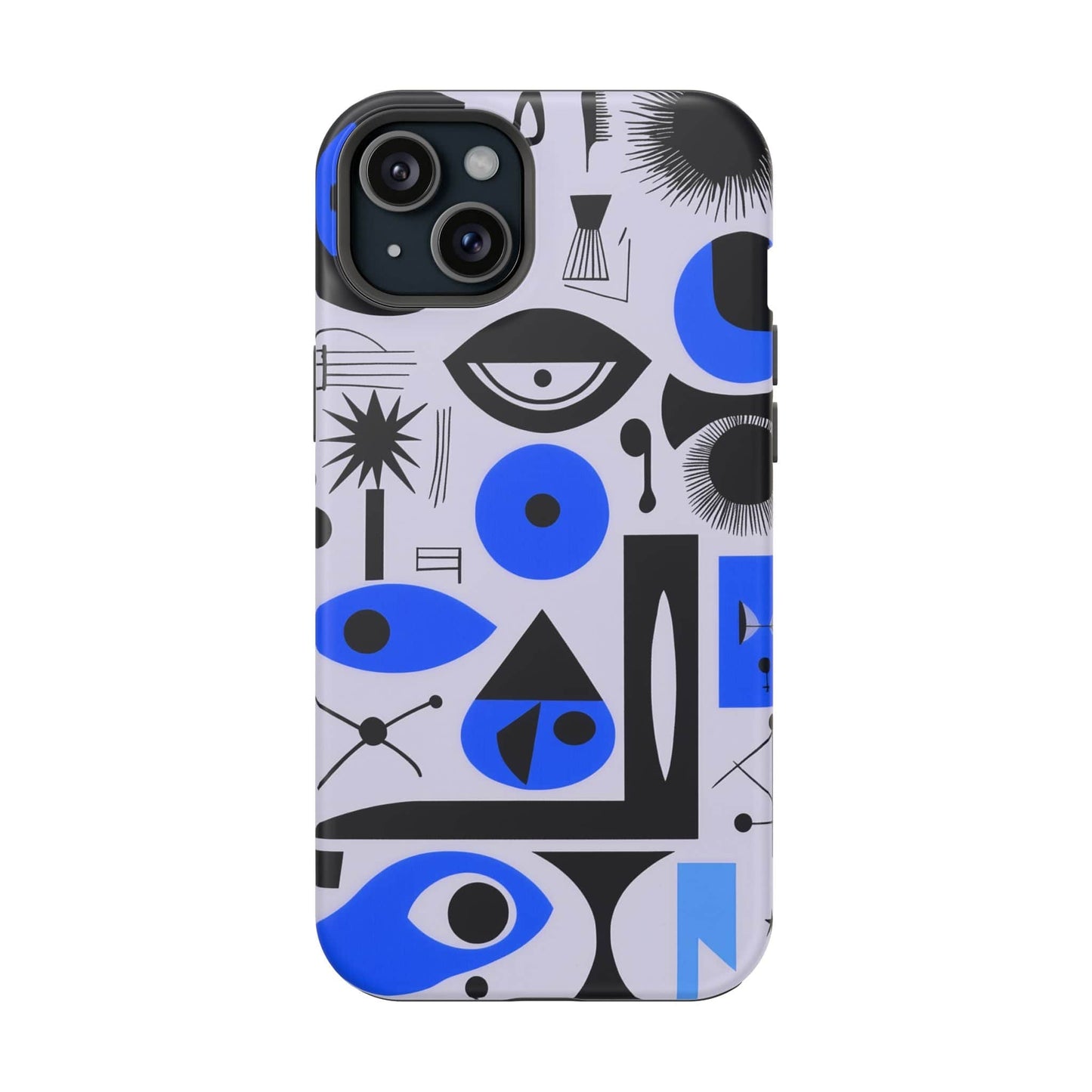 Phone Case iPhone 15 Plus Blue Mystic Marks