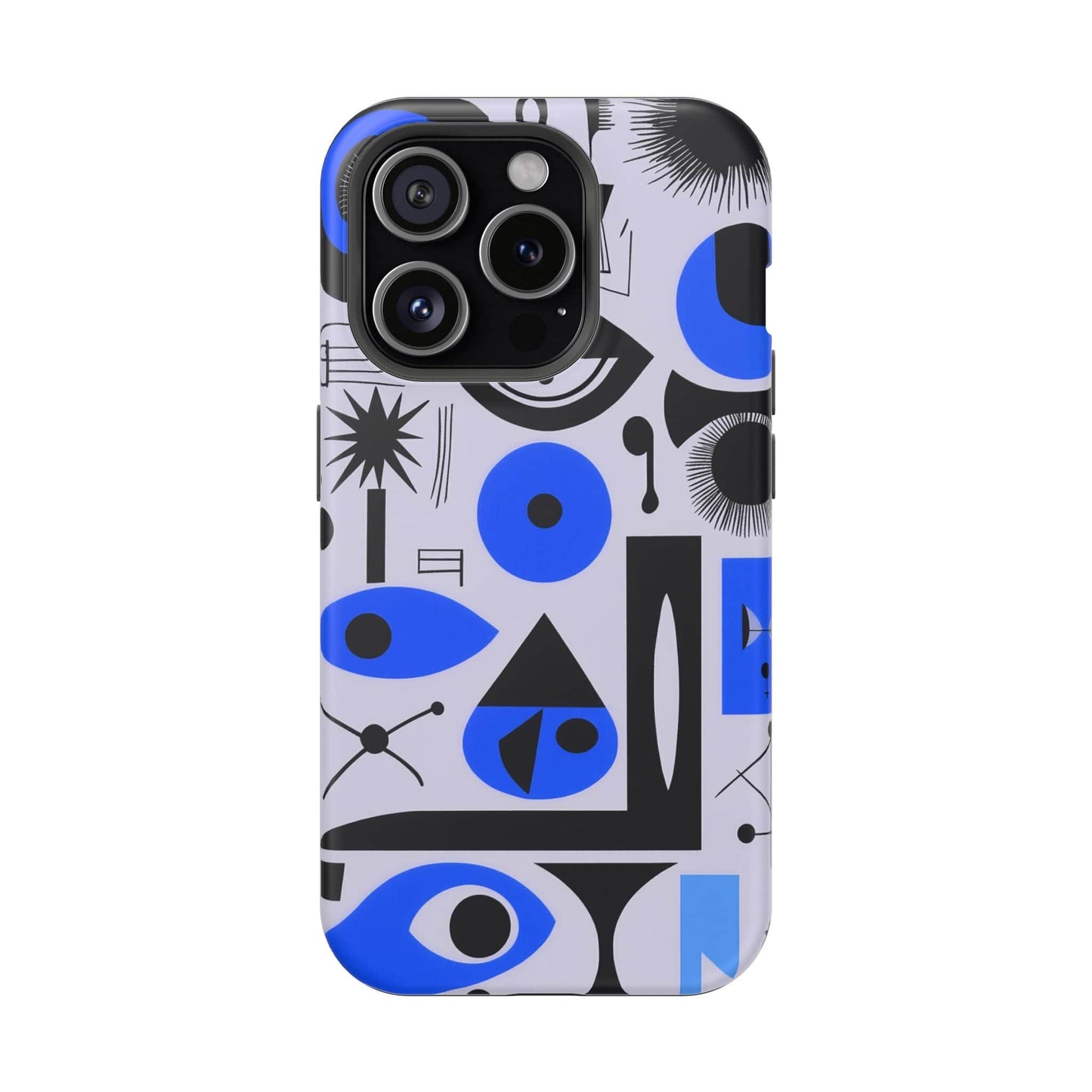 Phone Case iPhone 15 Pro Blue Mystic Marks