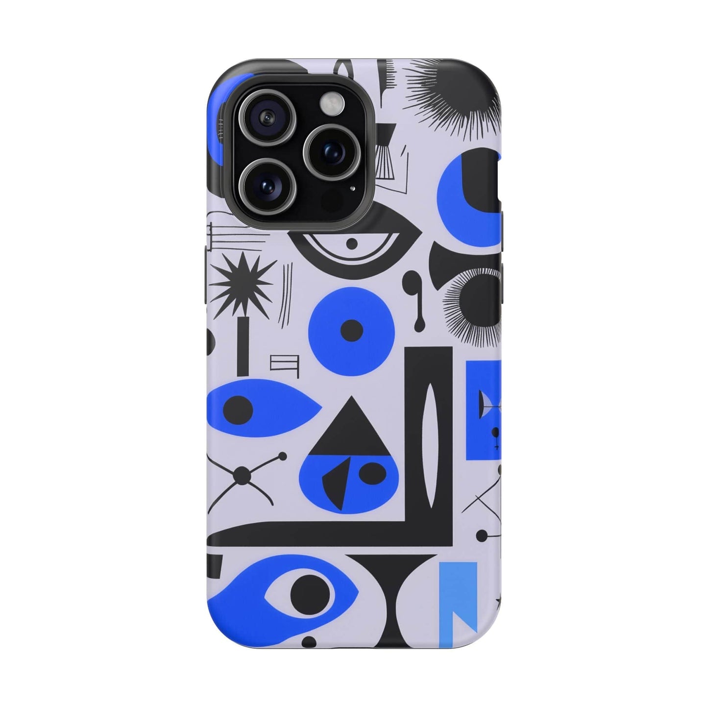 Phone Case iPhone 15 Pro Max Blue Mystic Marks