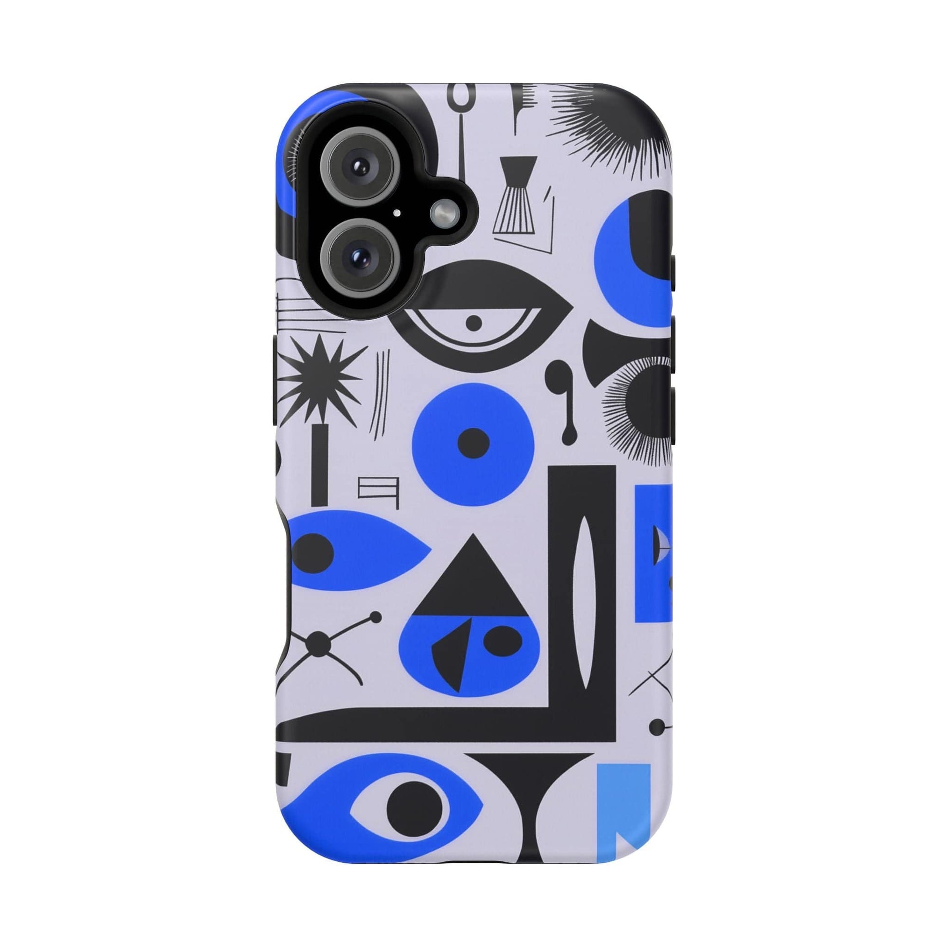 Phone Case iPhone 16 Blue Mystic Marks