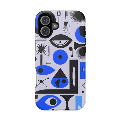 Phone Case iPhone 16 Plus Blue Mystic Marks