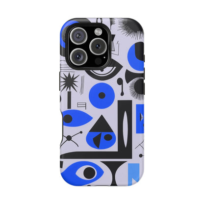 Phone Case iPhone 16 Pro Blue Mystic Marks