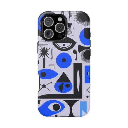 Phone Case iPhone 16 Pro Max Blue Mystic Marks