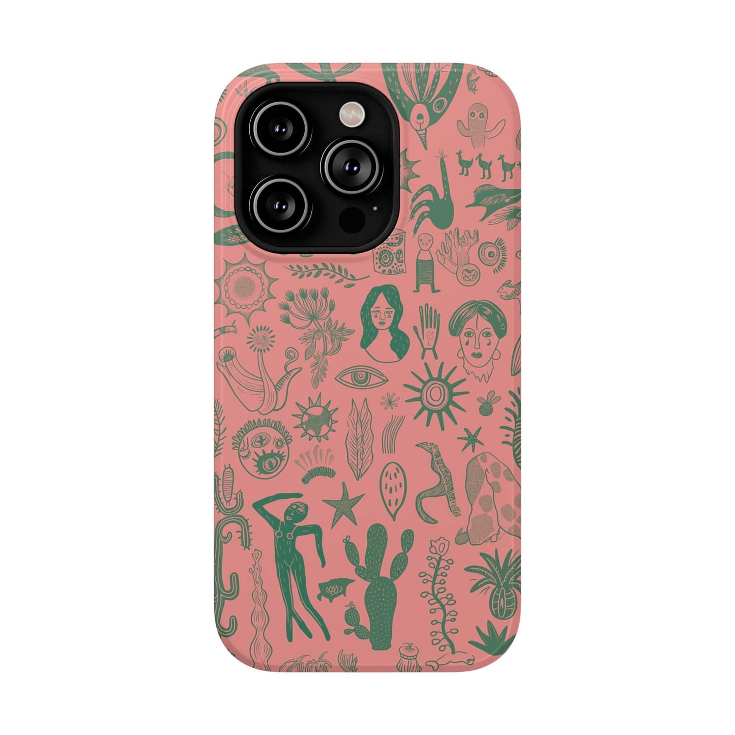 Phone Case iPhone 14 Pro Cactus Carnival