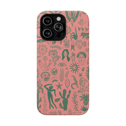 Phone Case iPhone 14 Pro Max Cactus Carnival