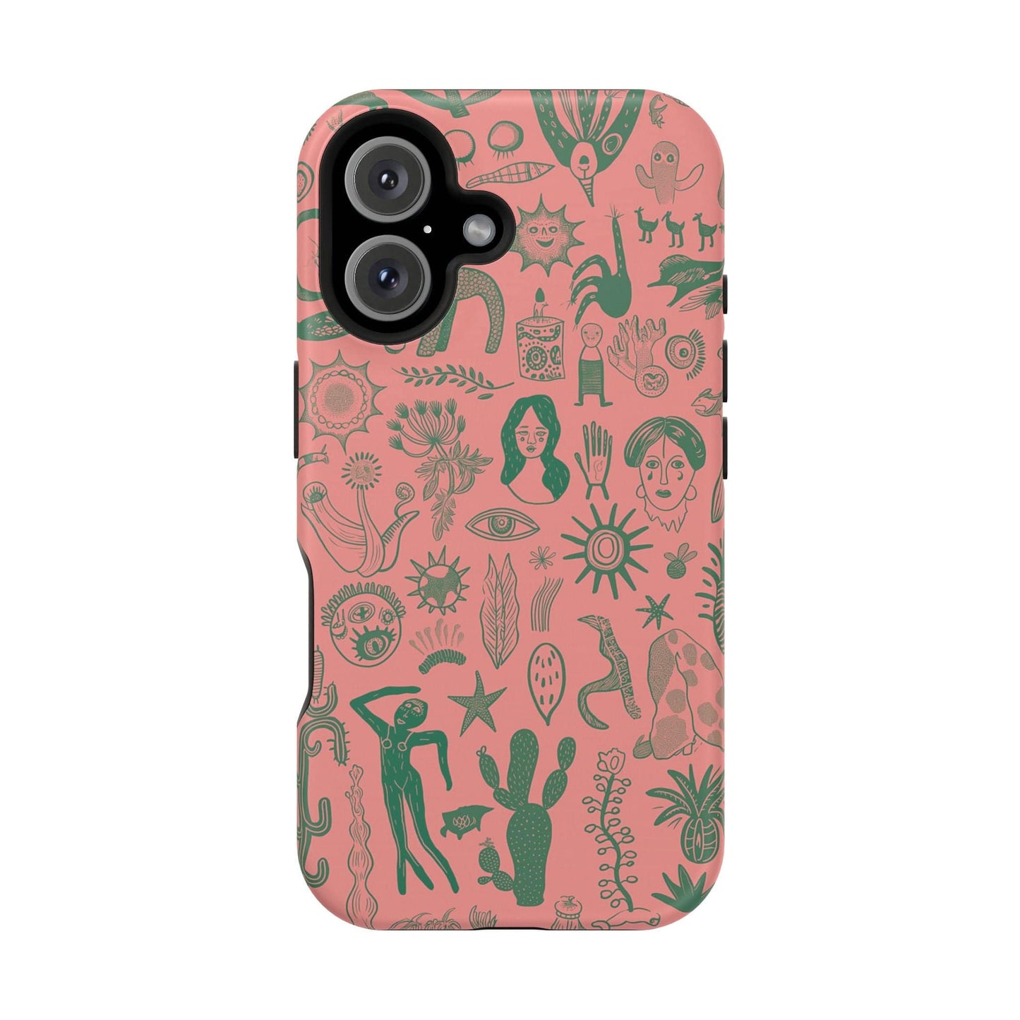 Phone Case iPhone 16 Cactus Carnival