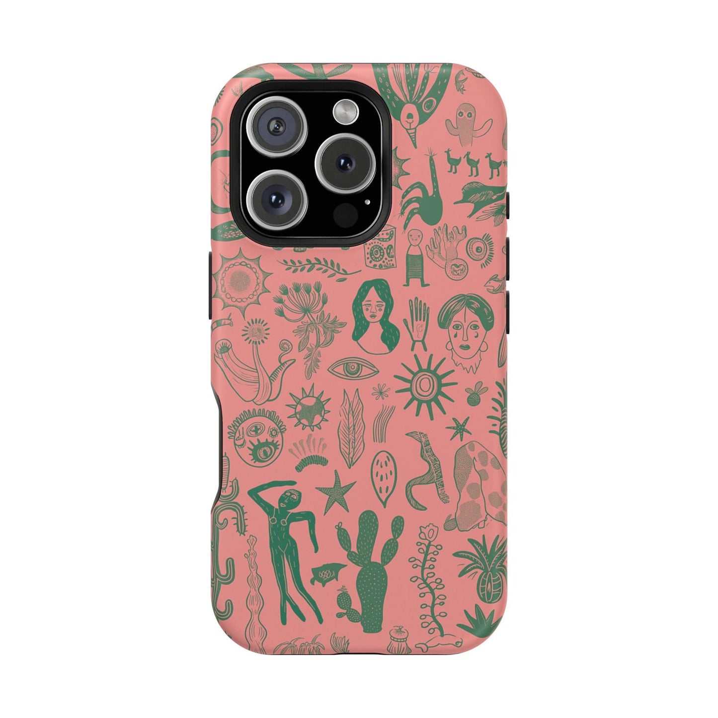 Phone Case iPhone 16 Pro Cactus Carnival