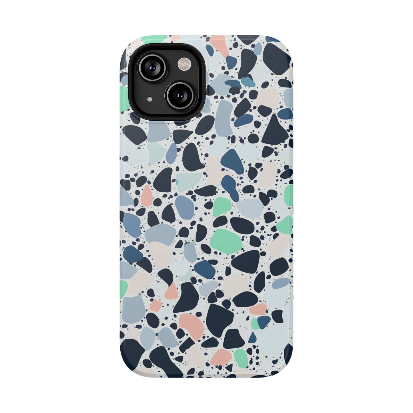 Phone Case iPhone 14 Cool Breeze Terrazzo