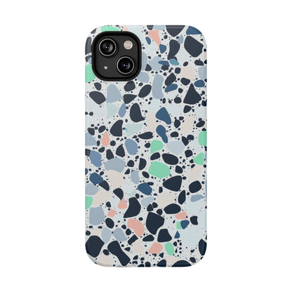 Phone Case iPhone 14 Plus Cool Breeze Terrazzo