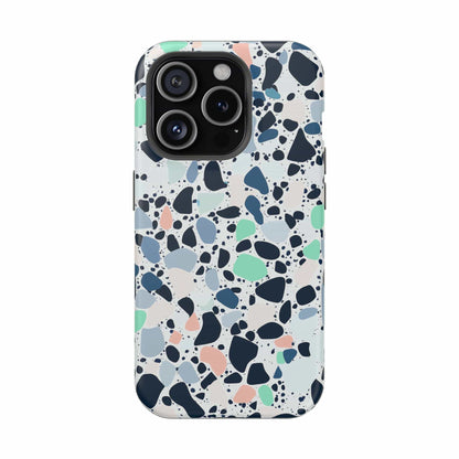 Phone Case iPhone 15 Pro Cool Breeze Terrazzo