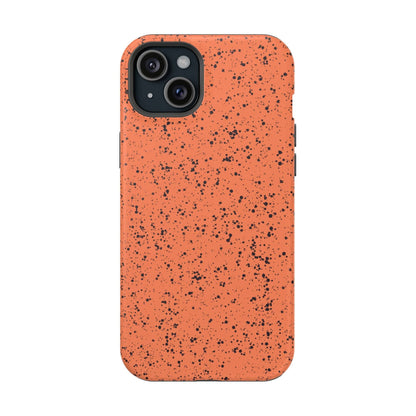 Phone Case iPhone 15 Plus Coral Speckle Spatter